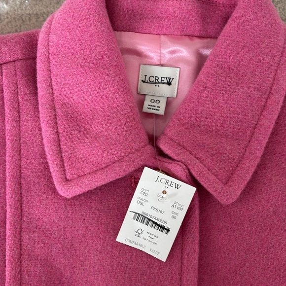 J. Crew Pink Pea Coat - Picture 5 of 11